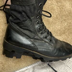 Combat jungle black military boots size 8R